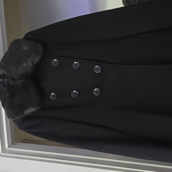 VIA SPIGA Skater Coat w/Fur Collar - Picture 2 of 2